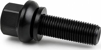 Болт M12x1,5 (47/ 21) hex17 сфера R13 black (КИТАЙ) H-808-07 S090193