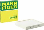 MANN-FILTER CU 26 010 противопылевой салонный фильтр 254×224×36 мм для VAG