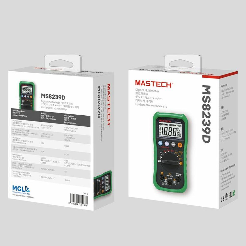 Mastech 13-2089 Автомобильный мультиметр MASTECH MS8239D