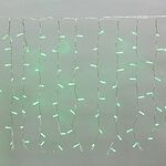 NEON-NIGHT 235-104 Гирлянда светодиодная Занавес 2x0,8м 160 LED ЗЕЛЕНЫЙ прозрачный ПВХ IP65 постоянное свечение 230В блок в комплекте NEON-NIGHT
