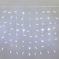 NEON-NIGHT 235-105 Гирлянда светодиодная Занавес 2x0,8м 160 LED БЕЛЫЙ прозрачный ПВХ IP65 постоянное свечение 230В нужен блок 303-500-1 NEON-NIGHT