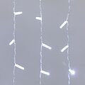 NEON-NIGHT 235-105 Гирлянда светодиодная Занавес 2x0,8м 160 LED БЕЛЫЙ прозрачный ПВХ IP65 постоянное свечение 230В нужен блок 303-500-1 NEON-NIGHT