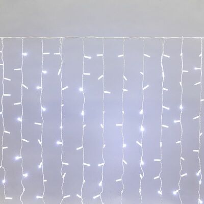 NEON-NIGHT 235-115 Гирлянда светодиодная Занавес 2х1,5м 300 LED БЕЛЫЙ белый ПВХ IP65 постоянное свечение 230В нужен блок 303-500-1 NEON-NIGHT