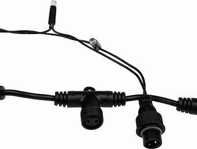 NEON-NIGHT 235-145 Гирлянда светодиодная Занавес 2х3м 760 LED БЕЛЫЙ черный ПВХ IP65 постоянное свечение 230В блок в комплекте NEON-NIGHT