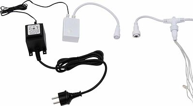 NEON-NIGHT 235-435 Гирлянда светодиодная Занавес 2х3м 240 LED БЕЛЫЙ прозрачный ПВХ IP65 эффект водопада 24В не соединяется трансформатор в комплекте NEON-NIGHT