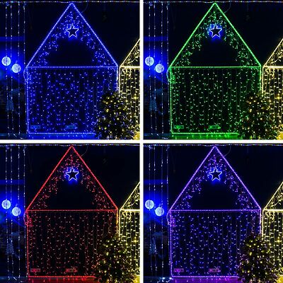NEON-NIGHT 245-409 Гирлянда светодиодная Нить 10м 100 LED RGB прозрачный ПВХ IP65 свечение с динамикой 230В соединяется NEON-NIGHT нужен контроллер 245-908