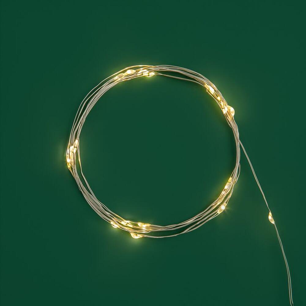 NEON-NIGHT 303-006 Гирлянда светодиодная Роса 2м, 20 LED, ТЕПЛЫЙ БЕЛЫЙ, IP20, 2хCR2032 в комплекте NEON-NIGHT