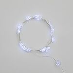 NEON-NIGHT 303-010 Гирлянда светодиодная Снежинки, 2м, 20LED, БЕЛЫЙ, IP20, 2хCR2032 в комплекте NEON-NIGHT