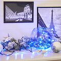 NEON-NIGHT 303-013 Гирлянда Твинкл Лайт 4 м, темно-зеленый ПВХ, 25 LED, цвет: Синий