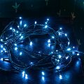 NEON-NIGHT 303-013 Гирлянда Твинкл Лайт 4 м, темно-зеленый ПВХ, 25 LED, цвет: Синий