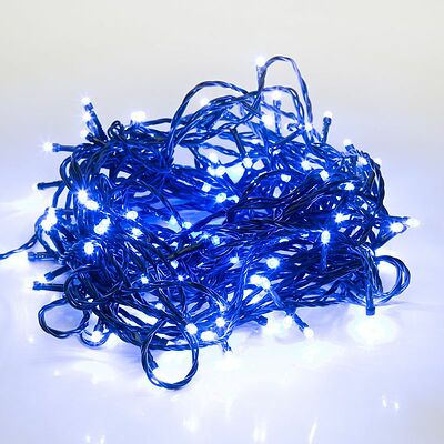 NEON-NIGHT 303-043 Гирлянда Твинкл Лайт 10 м, темно-зеленый ПВХ, 80 LED, цвет: Синий