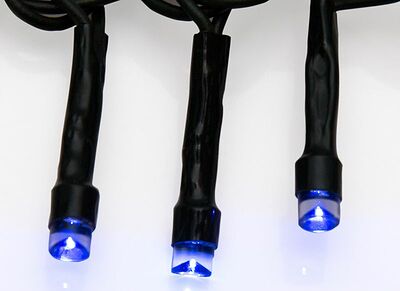 NEON-NIGHT 303-053 Гирлянда Твинкл Лайт 15 м, темно-зеленый ПВХ, 120 LED, цвет синий
