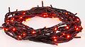 NEON-NIGHT 303-132 Гирлянда Нить управляемая 10м 100 LED КРАСНЫЙ черный ПВХ IP65 свечение с динамикой 230В контроллер в комплекте NEON-NIGHT