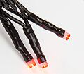 NEON-NIGHT 303-132 Гирлянда Нить управляемая 10м 100 LED КРАСНЫЙ черный ПВХ IP65 свечение с динамикой 230В контроллер в комплекте NEON-NIGHT