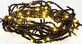 NEON-NIGHT 303-138 Гирлянда Нить управляемая 10м 100 LED ЗОЛОТОЙ черный ПВХ IP65 свечение с динамикой 230В контроллер в комплекте NEON-NIGHT