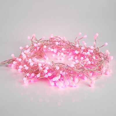 NEON-NIGHT 303-607 Гирлянда Мишура LED 3 м прозрачный ПВХ, 288 диодов, цвет розовый