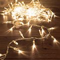 NEON-NIGHT 303-636 Гирлянда светодиодная Кластер 10м 200 LED ТЕПЛЫЙ БЕЛЫЙ прозрачный ПВХ IP65 постоянное свечение 230В нужен блок 303-500-1 NEON-NIGHT