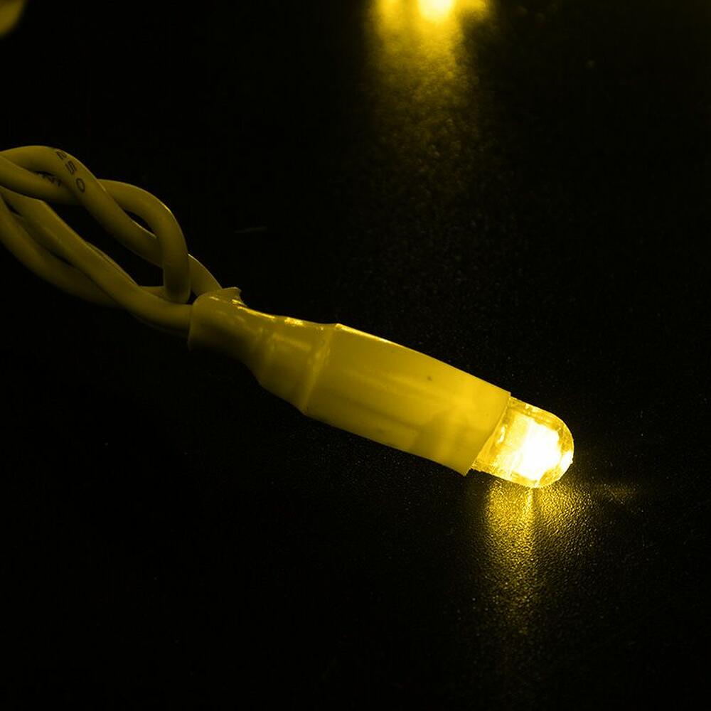 NEON-NIGHT 305-131 Гирлянда Нить 10м, постоянное свечение, белый ПВХ, 24В, цвет Жёлтый