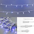 NEON-NIGHT 305-263 Гирлянда светодиодная Нить 10м 100 LED СИНИЙ белый ПВХ IP65 эффект мерцания 230В соединяется нужен блок 303-500-1 NEON-NIGHT