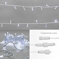 NEON-NIGHT 305-285 Гирлянда светодиодная Нить 10м 100 LED БЕЛЫЙ прозрачный ПВХ IP65 эффект мерцания 230В соединяется нужен блок 303-500-1 NEON-NIGHT