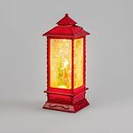 NEON-NIGHT 501-062 Декоративный LED-фонарь с эффектом снегопада и подсветкой Дед Мороз, теплое белое свечение NEON-NIGHT