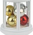 NEON-NIGHT 513-062 Декоративный фонарь с шариками 12х12х20,6 см, белый корпус, теплый белый цвет свечения NEON-NIGHT NEON-NIGHT 513-062 Декоративный фонарь с шариками 12х12х20,6 см, белый корпус, теплый белый цвет свечения NEON-NIGHT