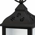 NEON-NIGHT 513-065 Декоративный фонарь 11х11х22,5 см, черный корпус, теплый белый цвет свечения с эффектом мерцания NEON-NIGHT