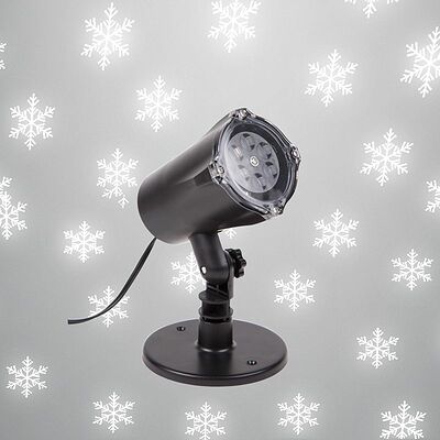 NEON-NIGHT 601-263 LED проектор, белые снежинки, 230В