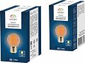 NEON-NIGHT 601-802 Ретро-лампа филаментная G45, E27, 2 LED, 2Вт, ТЕПЛЫЙ БЕЛЫЙ, 230В, IP65 NEON-NIGHT