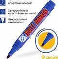 Noname 08-8602 Маркер перманентный Multi Marker 3мм, синий, пулевидный Crown