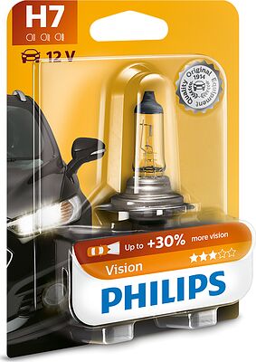 PHILIPS Лампа PHILIPS H7 55W+30% (в блистере) 12972PRB1 H7 55W+30% (в блистере) (N400809000007, 12972PRB1)