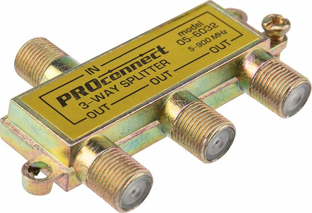 PROconnect 05-6032 Делитель ТВх3 под F-разъем, 5-900МГц PROconnect