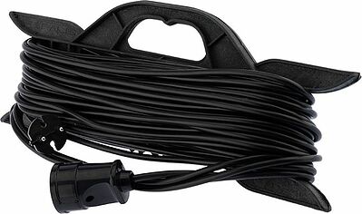 PROconnect 11-7103 Удлинитель-шнур на рамке ПВС 2х0,75, 30м, б/з, 6А, 1300Вт, IP20, черный (Сделано в России) PROconnect