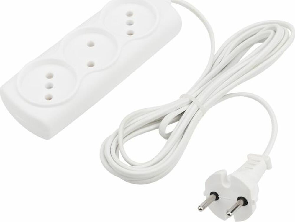 PROconnect 11-7211 Удлинитель STANDARD 3 гнезда, 3м, 2х0,75мм² , б/з, белый PROconnect