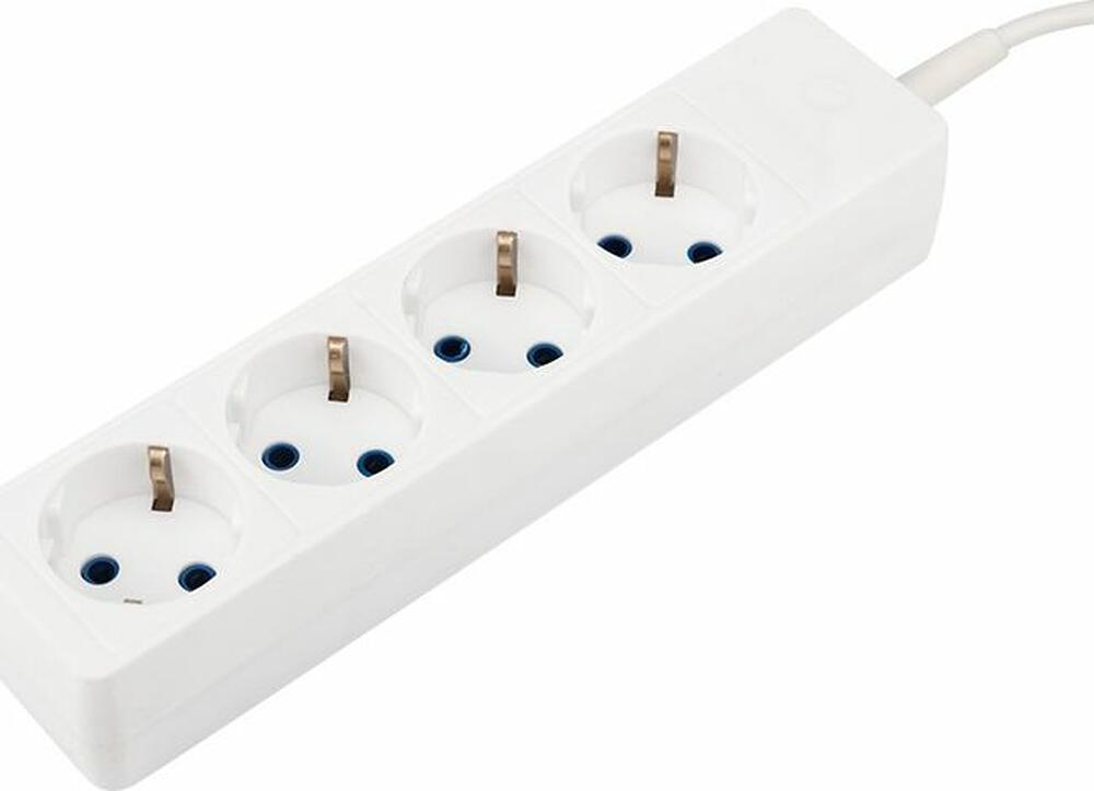 PROconnect 11-7218 Удлинитель 4 гнезда, 10м, 3х0,75мм², с/з, белый PROconnect