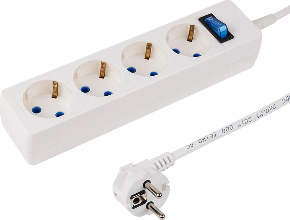 PROconnect 11-7229 Сетевой фильтр STANDARD 4 гнезда, 3м, 3х0,75мм², с/з, белый PROconnect