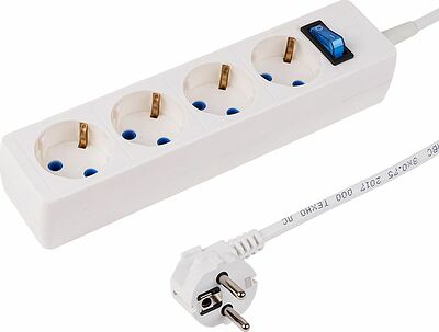 PROconnect 11-7232 Сетевой фильтр STANDARD 4 гнезда, 5м, 3х0,75мм², с/з, белый PROconnect