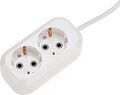 PROconnect 13-4203 Удлинитель 2 гнезда, 3м, 3х0,75мм², с/з, белый PROconnect