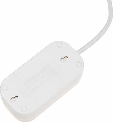 PROconnect 13-4203 Удлинитель 2 гнезда, 3м, 3х0,75мм², с/з, белый PROconnect