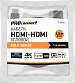 PROconnect 17-6203-4 Кабель HDMI - HDMI 1.4, 1,5м, Gold, угловой PROconnect