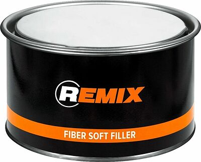 REMIX Fiber Soft Filler RM-FSF-1800 полиэфирная шпатлёвка со стекловолокном 2К, 1,8 кг с отвердителем