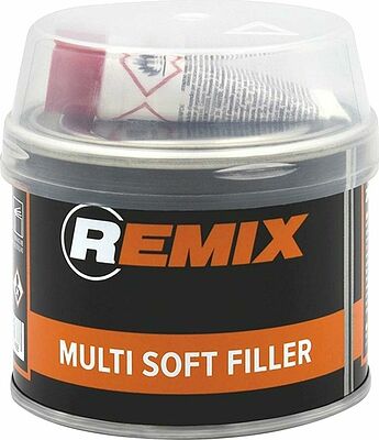 REMIX Multi Soft Filler RM-MSF-250 полиэфирная универсальная шпатлёвка 2К, 0,25 кг с отвердителем