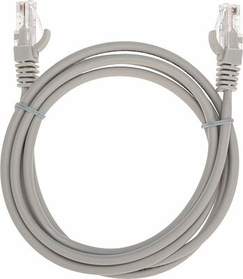 REXANT 02-0100-105 Патч-корд U/UTP CAT 5e, RJ45-RJ45, 26AWG, LSZH, серый, 1,5м REXANT