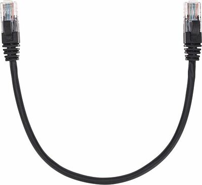 REXANT 02-0102-03 Патч-корд U/UTP, CAT 5e, RJ45-RJ45, 26AWG, LSZH, черный, 0,3м REXANT