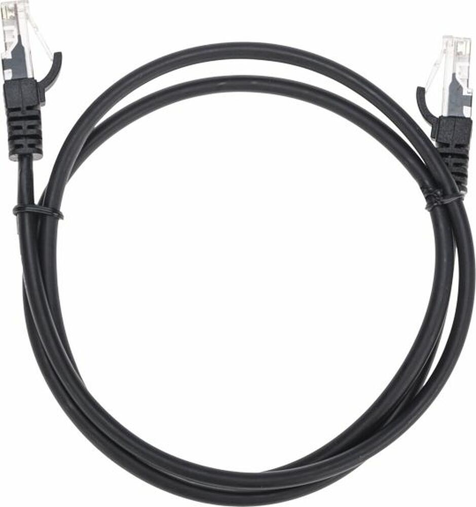 REXANT 02-0102-1 Патч-корд U/UTP, CAT 5e, RJ45-RJ45, 26AWG, LSZH, черный, 1м REXANT