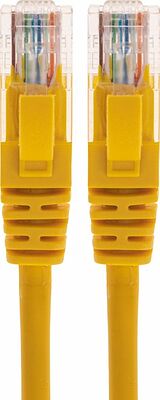 REXANT 02-0105-03 Патч-корд U/UTP, CAT 5e, RJ45-RJ45, 26AWG, LSZH, желтый, 0,3м REXANT