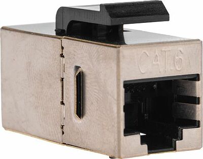 REXANT 02-0109 Адаптер проходной формата Keystone, Jack RJ-45(8P8C), FTP, CAT 6 REXANT PRO