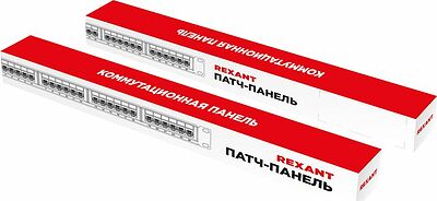 REXANT 02-0234 Панель коммутационная 19 quot; PRO, 1U, 24 порта, UTP, RJ-45, CAT 6 REXANT