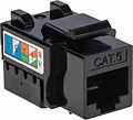 REXANT 02-0255 Модуль Keystone Jack RJ-45(8P8C), UTP неэкранированный, CAT 6, тип 90 градусов, черный REXANT PRO