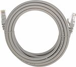 REXANT 02-0290-3 Патч-корд U/UTP, CAT 6, RJ45-RJ45, 26AWG, LSZH, серый, 3м REXANT